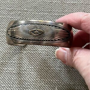 Elegant Silver Cuff Bracelet